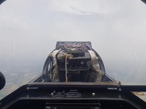 L39 cockpit in the air